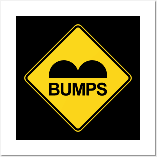 Caution Speed Bumps Traffic Sign Posters and Art